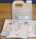 2 Gallon Yield Bags of Mix with 2.5 Gallon Mixing jugs that we have to make mixing our product